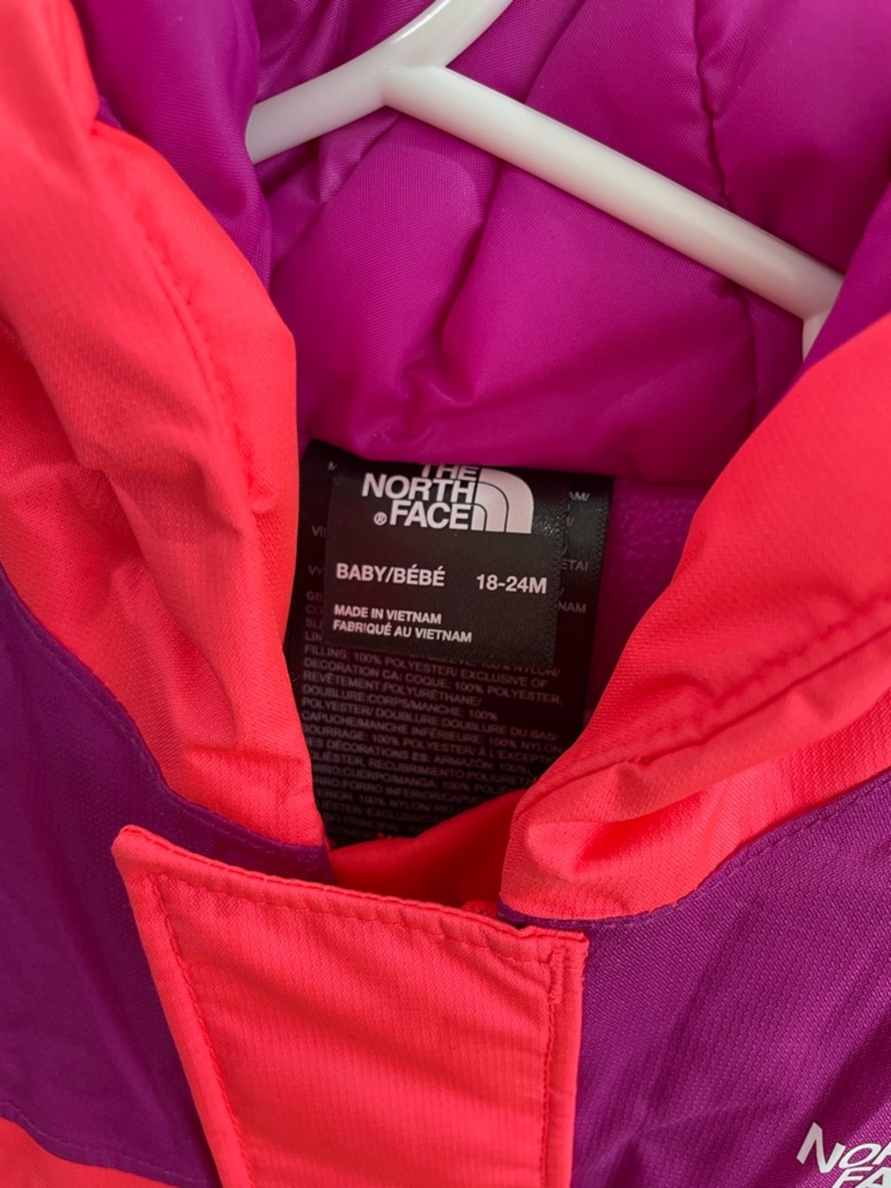 The North Face Baby Toddler Freedom Dryvent Pink & Purple Snowsuit 18-24 Mon - Picture 3 of 10